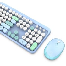 Combo sans fil clavier + souris - MOBILITY LAB - Pure Color - Bleu - D