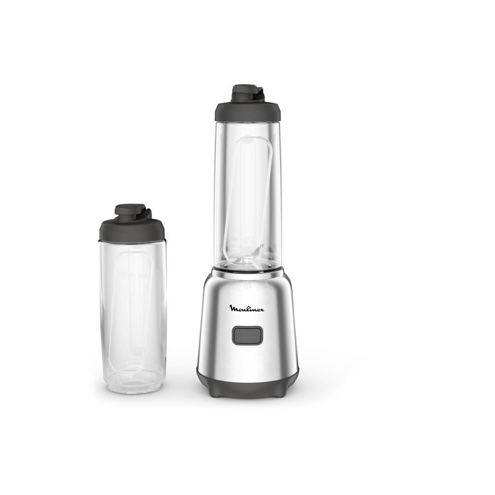 MOULINEX Blender mixeur, 300 W, 2 bouteilles Tritan a emporter, 4 lame