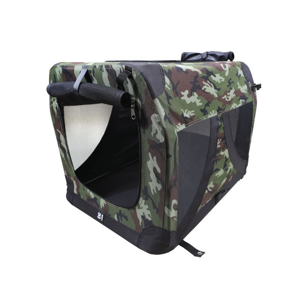 Caisse de transport - M PETS - COMFORT CRATE L - Camouflage - Pliable