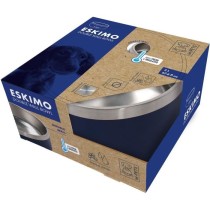 Gamelle - M PETS - ESKIMO - Double paroi 2 L - Bleu - Acier inoxydable