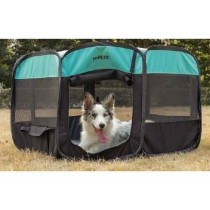 Enclos octogonal pour chiots L - 115 x 110 x 66 cm - Taille pliée : 7