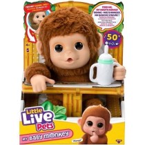 Mon Bébé Singe - MOOSE TOYS - LITTLE LIVE PETS - Singe interactif avec accessoires