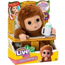 Mon Bébé Singe - MOOSE TOYS - LITTLE LIVE PETS - Singe interactif avec accessoires