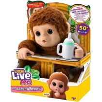 Mon Bébé Singe - MOOSE TOYS - LITTLE LIVE PETS - Singe interactif avec accessoires