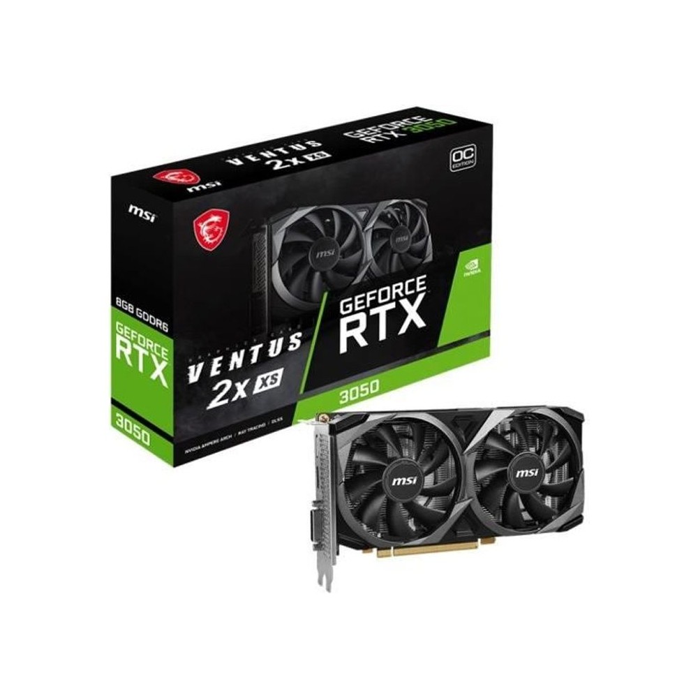 MSI - Carte Graphique - GeForce RTX 3050 VENTUS 2X XS 8G OC