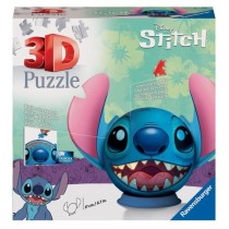 Puzzle 3D Ball Disney Stitch 72 pieces, Des 6 ans, Ravensburger, 11574