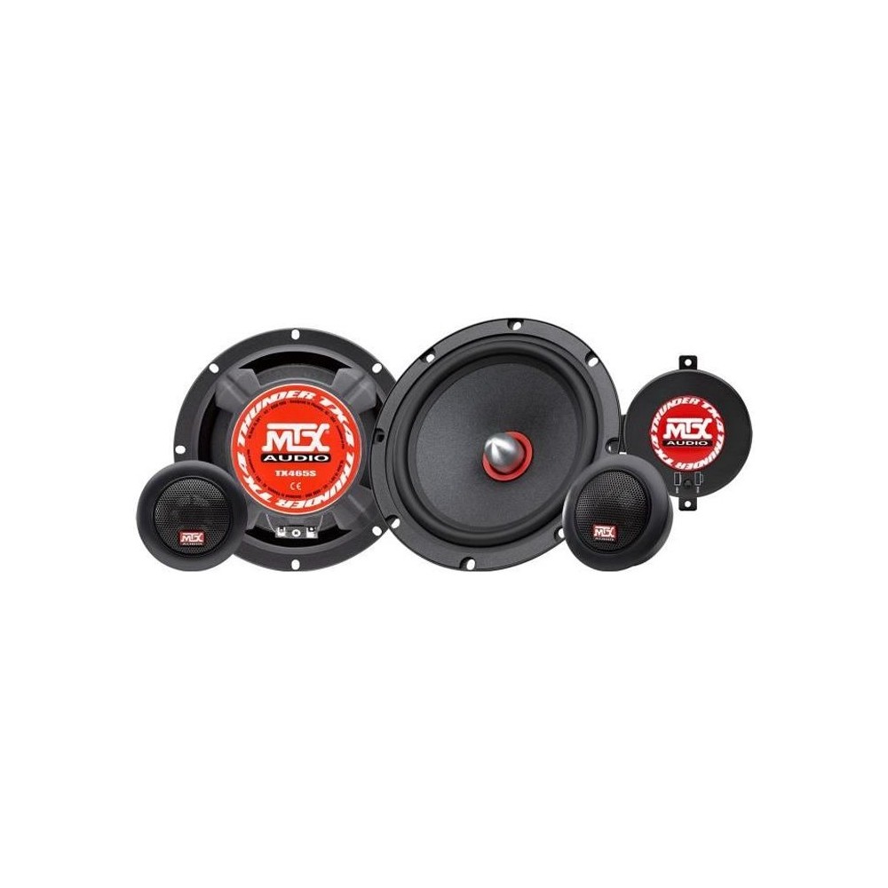 MTX TX465S Haut-parleurs voiture Kit 2 voies 16,5cm 80W RMS 4 Tweeteer