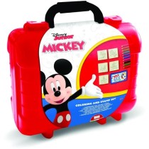 Travel Set - MULTIPRINT - 42945 - 5 tampons Mickey, 10 crayons