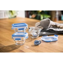 Tefal Masterseal Glass Bébé, Lot de 3 boîtes de conservation alimentaire 0,18 L, Compatible four et congélateur N1050710