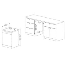 Lave-vaisselle pose libre OCEANIC OCEALV1247S - 12 couverts - 47 dB si