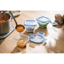 Tefal Masterseal Glass Bébé, Lot de 3 boîtes de conservation alimentaire 0,18 L, Compatible four et congélateur N1050710