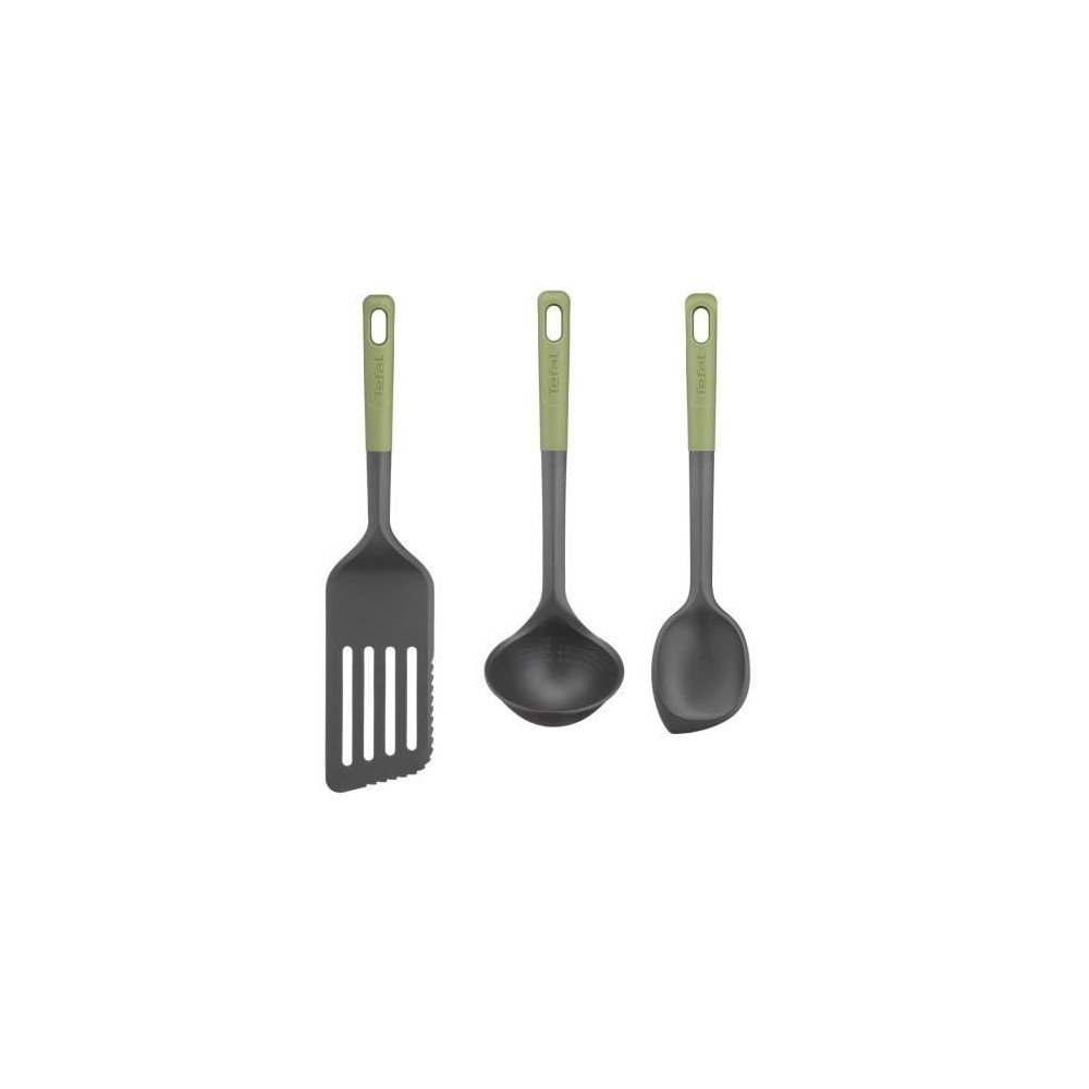 TEFAL Essential 2-en-1 Spatule + Cuillere-maryse + Louche graduée, Thermorésistant, Sans BPA, Compatible lave-vaisselle K279S3