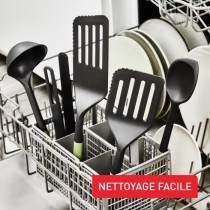 TEFAL Essential 2-en-1 Spatule + Cuillere-maryse + Louche graduée, Thermorésistant, Sans BPA, Compatible lave-vaisselle K279S3