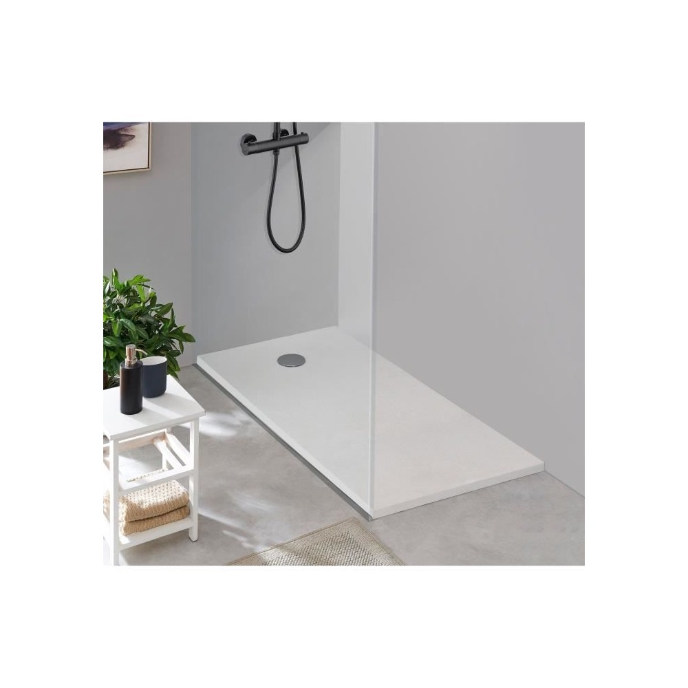 Receveur de douche en résine - Rectangulaire - 140x90x3,5 cm - OCEANI