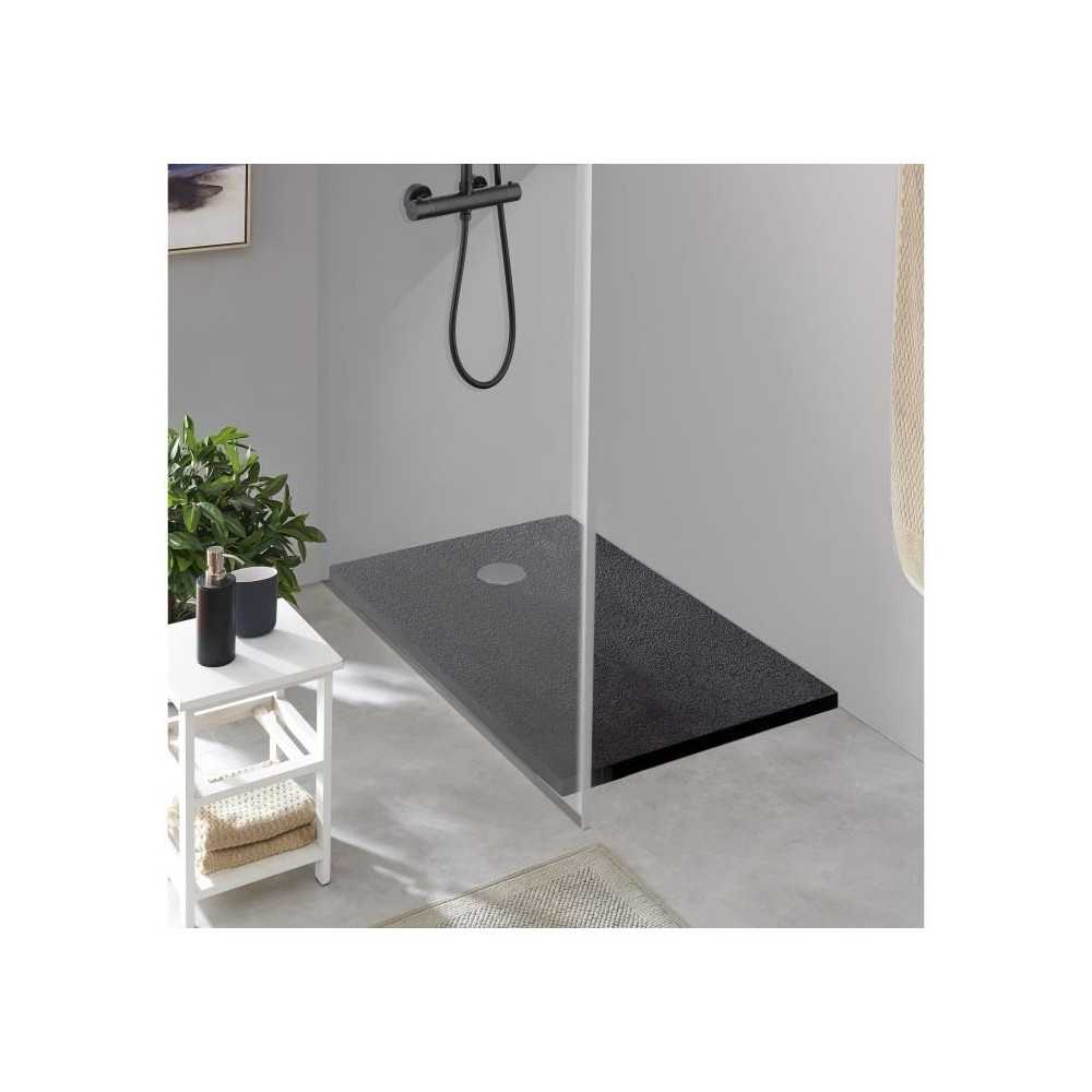 Receveur de douche en résine - Rectangulaire - 140x90x3,5 cm - OCEANI