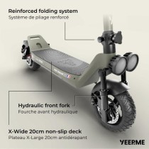 Trottinette électrique - YEEP.ME - DAKAR 100S SUV CROSS - Roues 10 - 1200W - 48V - Autonomie 50km - Triple phare et clignotants