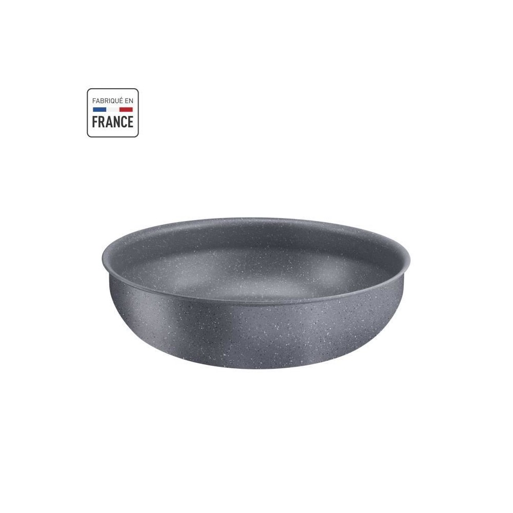 TEFAL INGENIO Natural Force Wok 26 cm, Induction, Antiadhésif, Empilable, Compatible lave-vaisselle, Fabriqué en France L39677