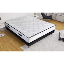 Ensemble sommier et matelas 140x190cm - 798 ressorts ensachés NEW YOR