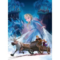 Puzzle La Reine des Neiges 2 - Ravensburger - 200 pieces XXL - Foret m