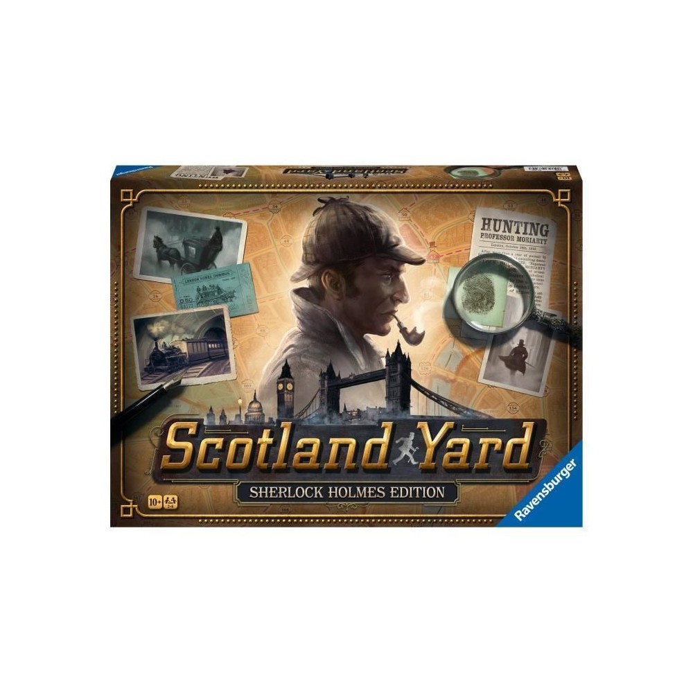 Scotland Yard Sherlock Holmes, Jeu de stratégie famille, des 10 ans,