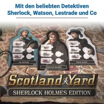 Scotland Yard Sherlock Holmes, Jeu de stratégie famille, des 10 ans,