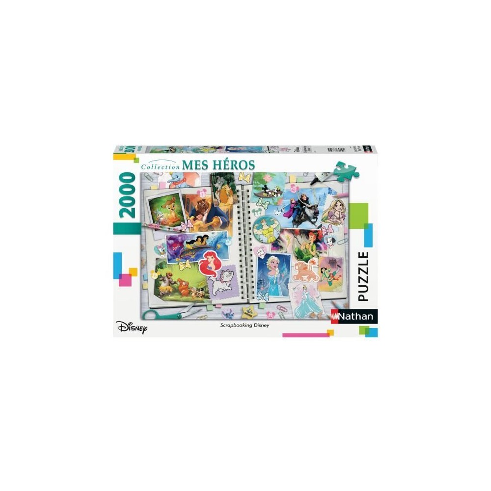 Nathan-DISNEY CLASSICS-Puzzle 2000 pieces - Scrapbooking Disney-400555