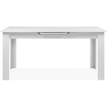 Table extensible - BIRMINGHAM - 80B - Ouverture synchonisée automatique - Décor blanc - 8 / 10 personnes - 160-200 x 75 x 80 c