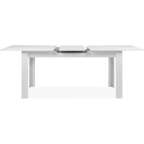 Table extensible - BIRMINGHAM - 80B - Ouverture synchonisée automatique - Décor blanc - 8 / 10 personnes - 160-200 x 75 x 80 c