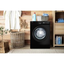 Lave-linge hublot CONTINENTAL EDISON CELL12140IBT - 12 kg - Largeur 59,6 cm - Classe A - 1400 trs/min - moteur induction - noir