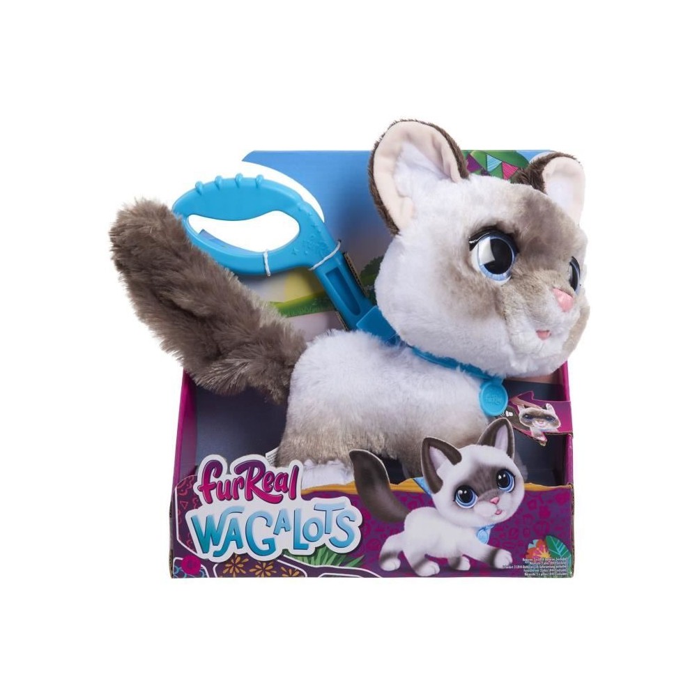 Jouet interactif - FURREAL FRIENDS - Chaton Grand Marcheur 23 cm - Animal interactif avec laisse