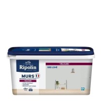 RIPOLIN Peinture Couleur Velours pour Murs, Boiseries Radiateurs - Gri