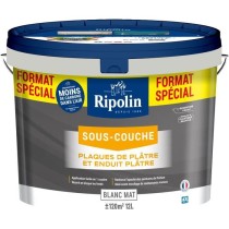 Peinture sous-couche plaque de platre - RIPOLIN - 290380 - Blanc - Mat