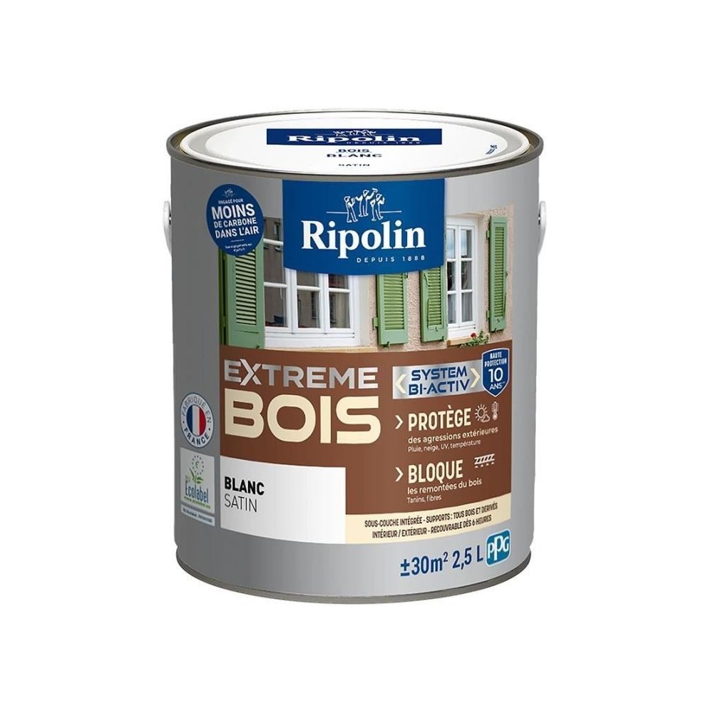 RIPOLIN PROTECTION EXTREME BOIS BLANC Satin 2,5 L