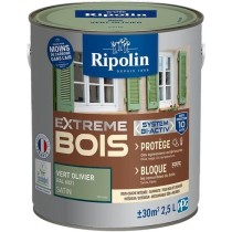 RIPOLIN Peinture pour bois intérieur et extérieur - Vert olivier Ral