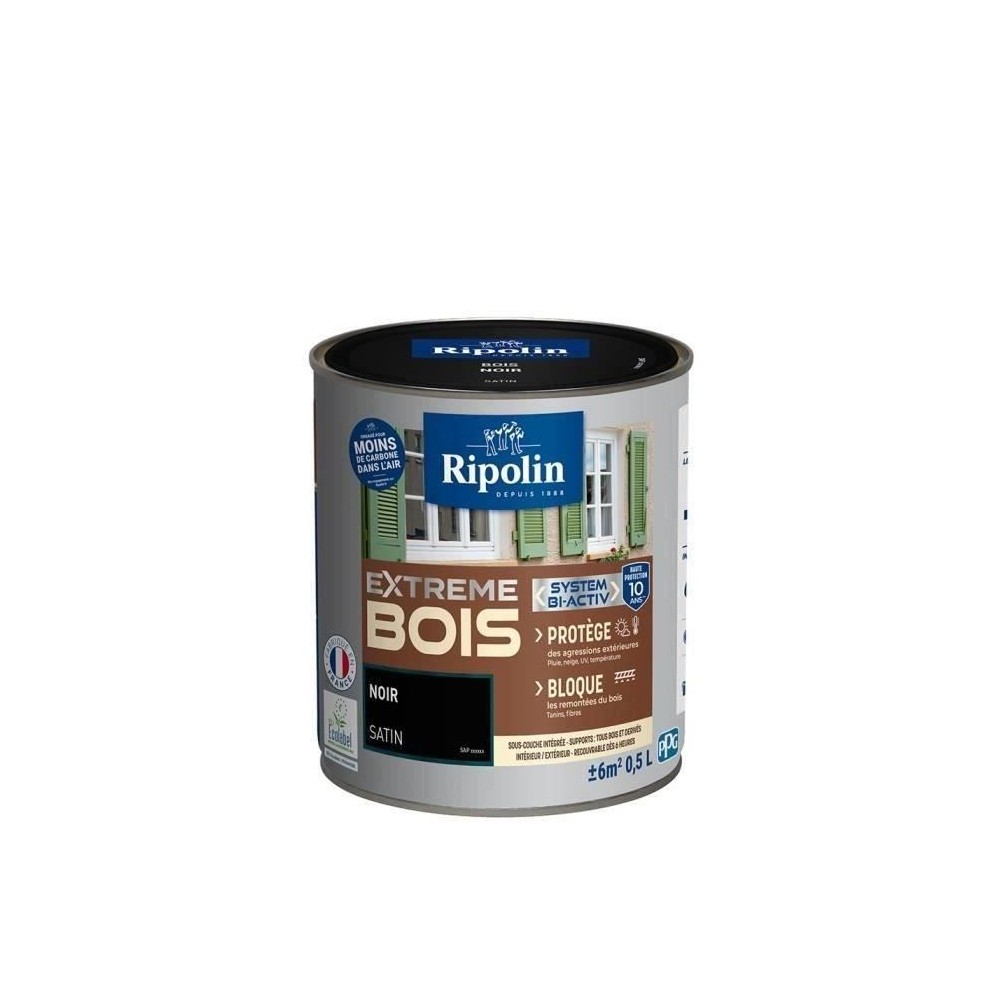 RIPOLIN Peinture Bois Satin Haute Protection 10 ans qui Protege et Mag