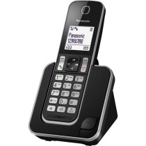 Panasonic KX-TGD310FR Téléphone Numérique sans Fil Noir, Répondeur Intégré, Mains Libres, Identification de l'Appelant