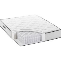 Ensemble matelas + sommier 160 x 200 cm - Ressorts - 7 zones - 27 cm -