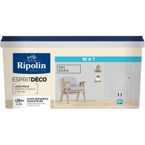 RIPOLIN ESPRIT DECO GRIS SOURIS MAT 2.5L