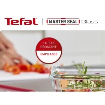 TEFAL Masterseal Fresh Lot 3 Boîtes de conservation, Verre, 0,45L / 0,8L / 2L, Conservation, Empilable, Compatible four N105091