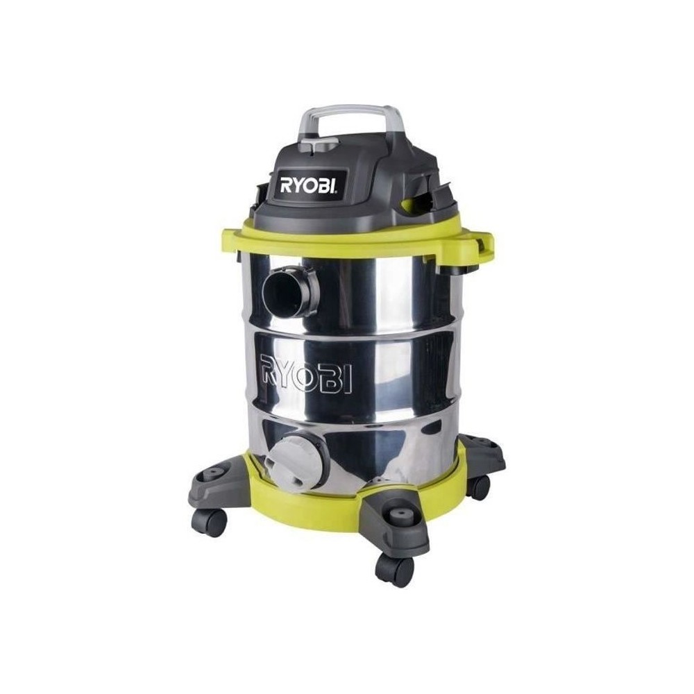 RYOBI - Aspirateur eau & poussiere 1500 W - cuve Inox 30 L - dépressi