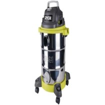 RYOBI - Aspirateur eau & poussiere 1500 W - cuve Inox 30 L - dépressi