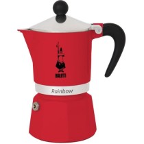 Cafetiere italienne - BIALETTI - RAINBOW - 6 tasses - 0,30 L - Rouge