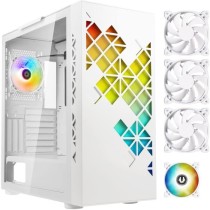 Boitier PC sans alimentation - BITFENIX Tracery ARGB (Blanc) - Moyen t