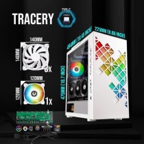 Boitier PC sans alimentation - BITFENIX Tracery ARGB (Blanc) - Moyen t