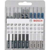 Assortiment de lames de scie sauteuse - BOSCH - 10 pieces - Métal et