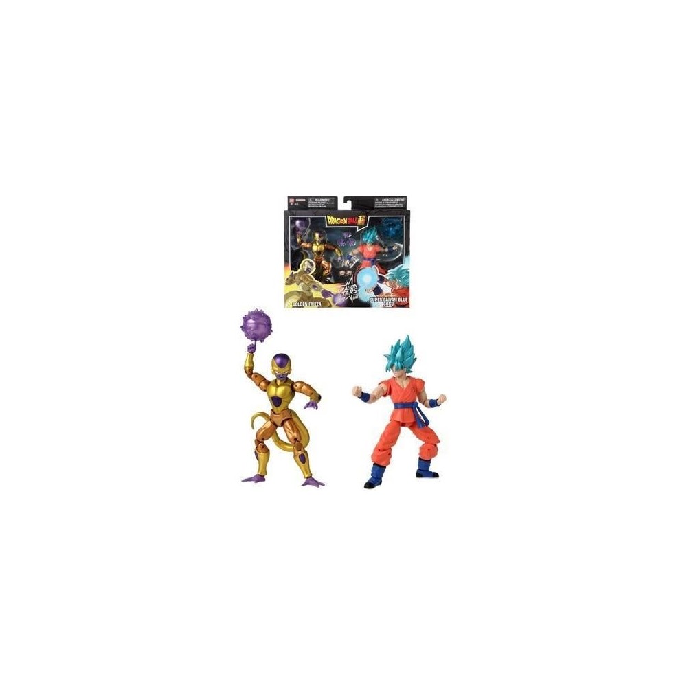 Figurine Dragon Ball Super Dragon Stars 17 cm - Golden Freezer vs Super Saiyan Blue Goku - BANDAI