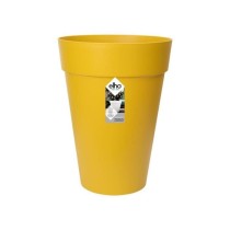 ELHO Loft Urban Pot de fleurs rond Haut 35 - Jaune - Ø 34 x H 45 cm -