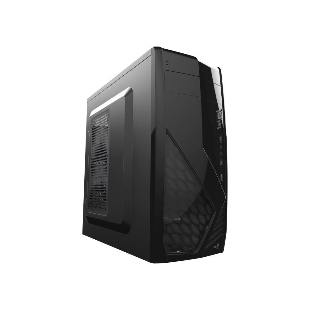 AEROCOOL BOITIER PC CS-1102 - Moyen Tour - Noir - Format ATX (ACCM-PC0