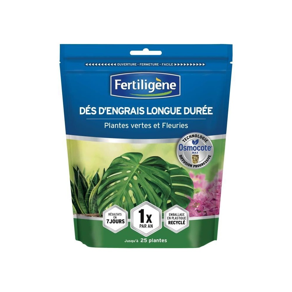 FERTILIGeNE - Dés d'engrais longue durée Osmocote max Plantes vertes