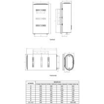 Chauffe-eau électrique FERROLI TITANO TWIN 30L - Plat - Multiposition